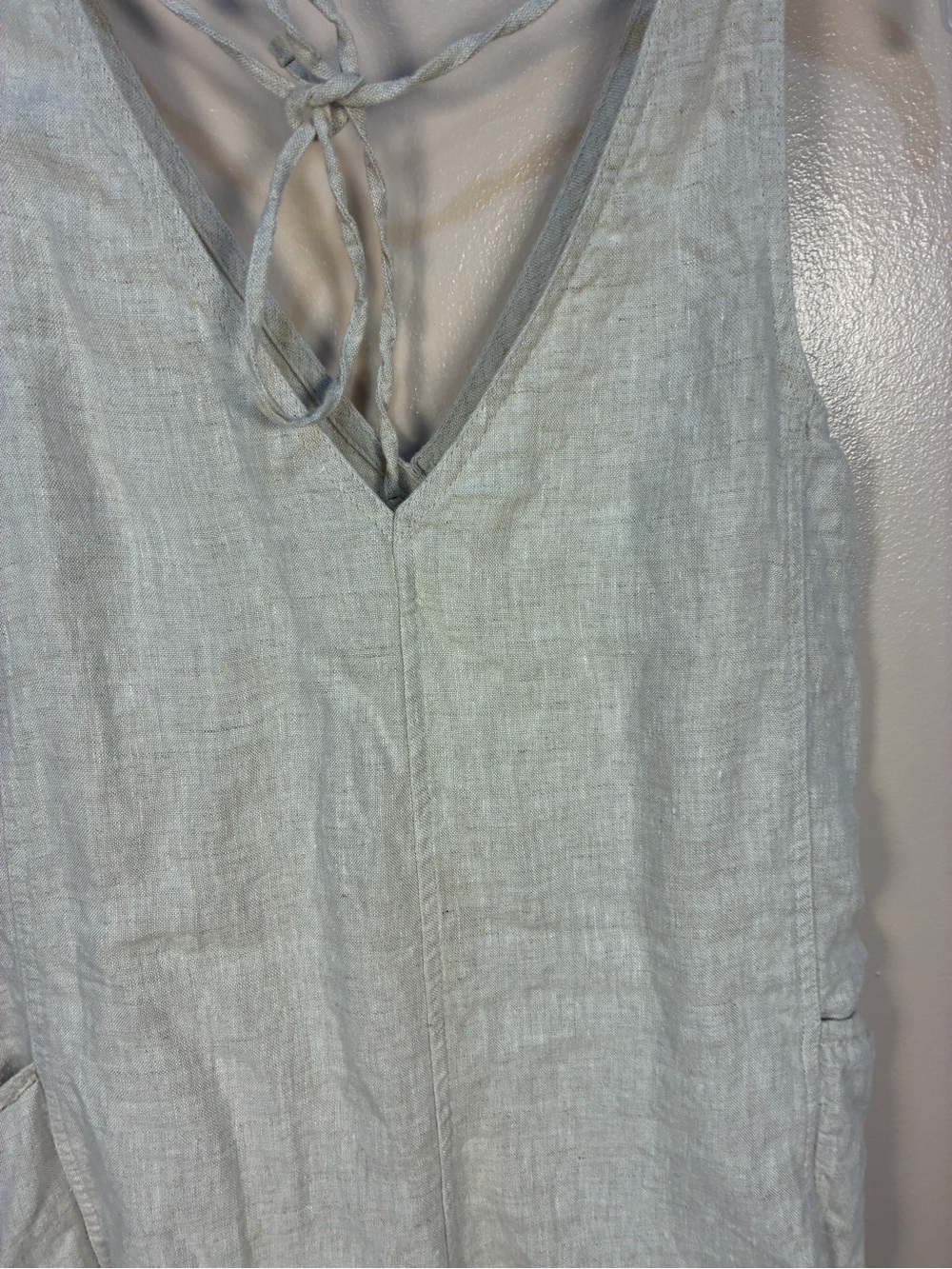 Athleta Retreat Linen V Neck Romper - Picture 8 of 11